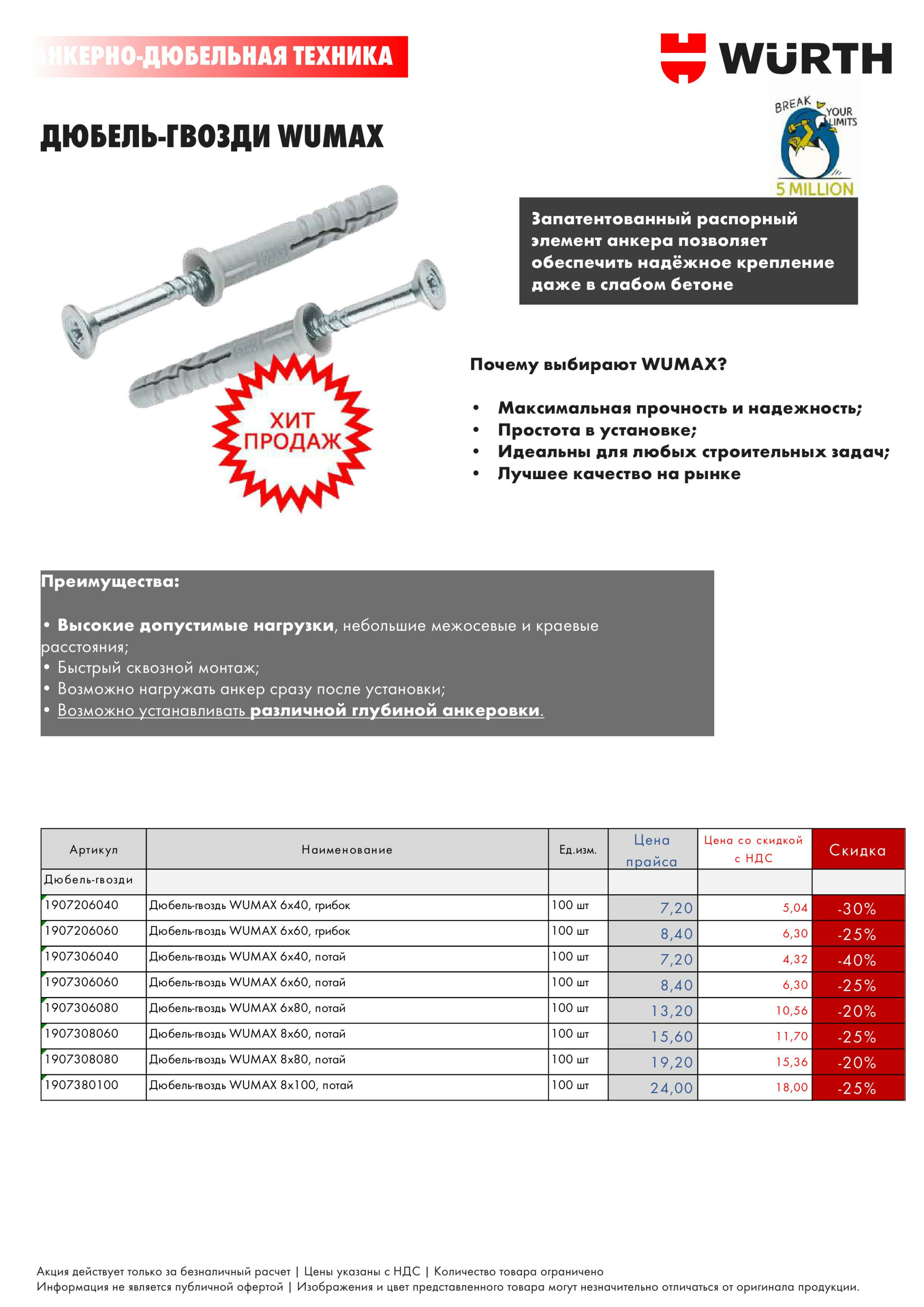 Акция - Крепёж (Производится обслуживание только юридических лиц по безналичному расчету) 1  - 31 Октября 2025 6