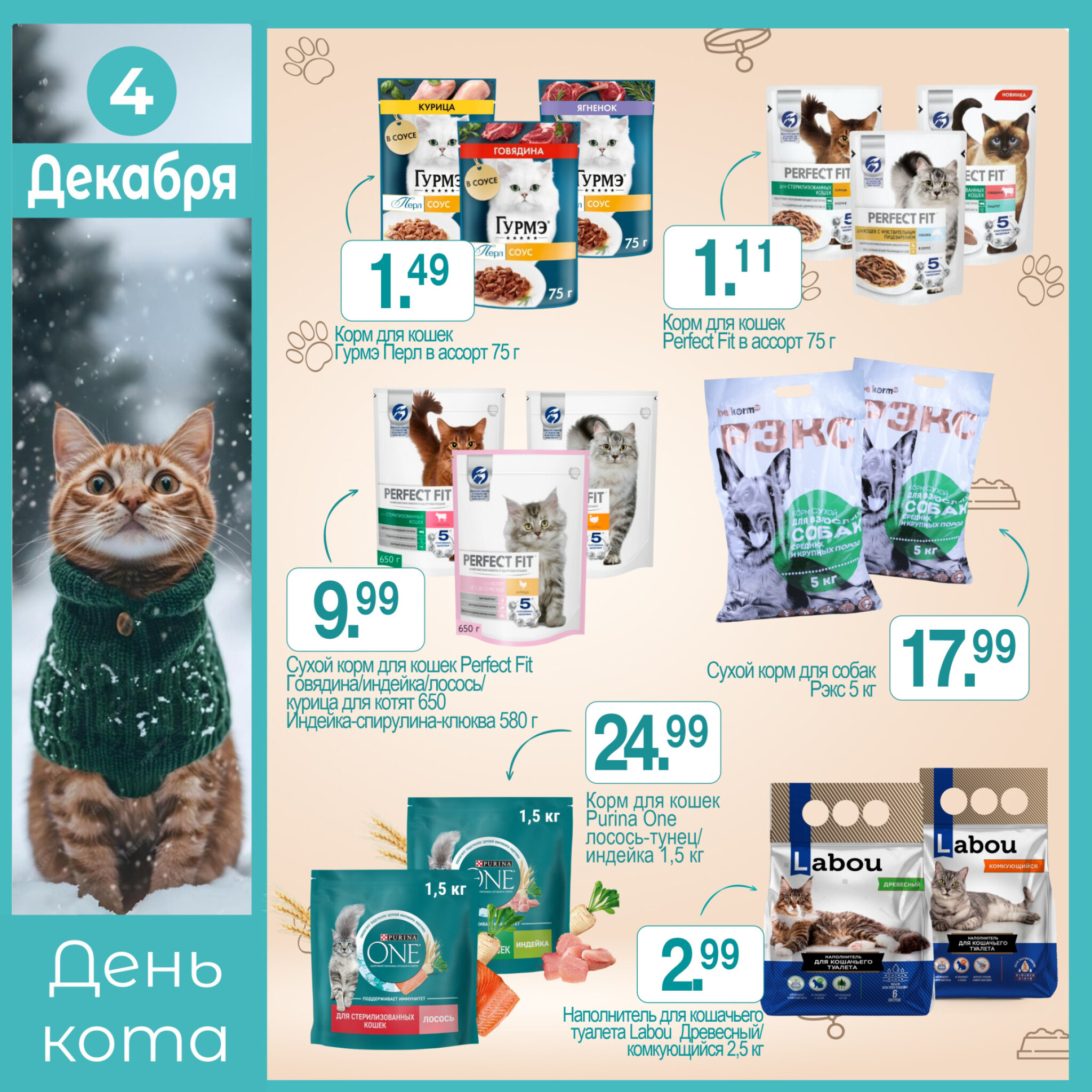 День кота! 4 Декабря 2025 1